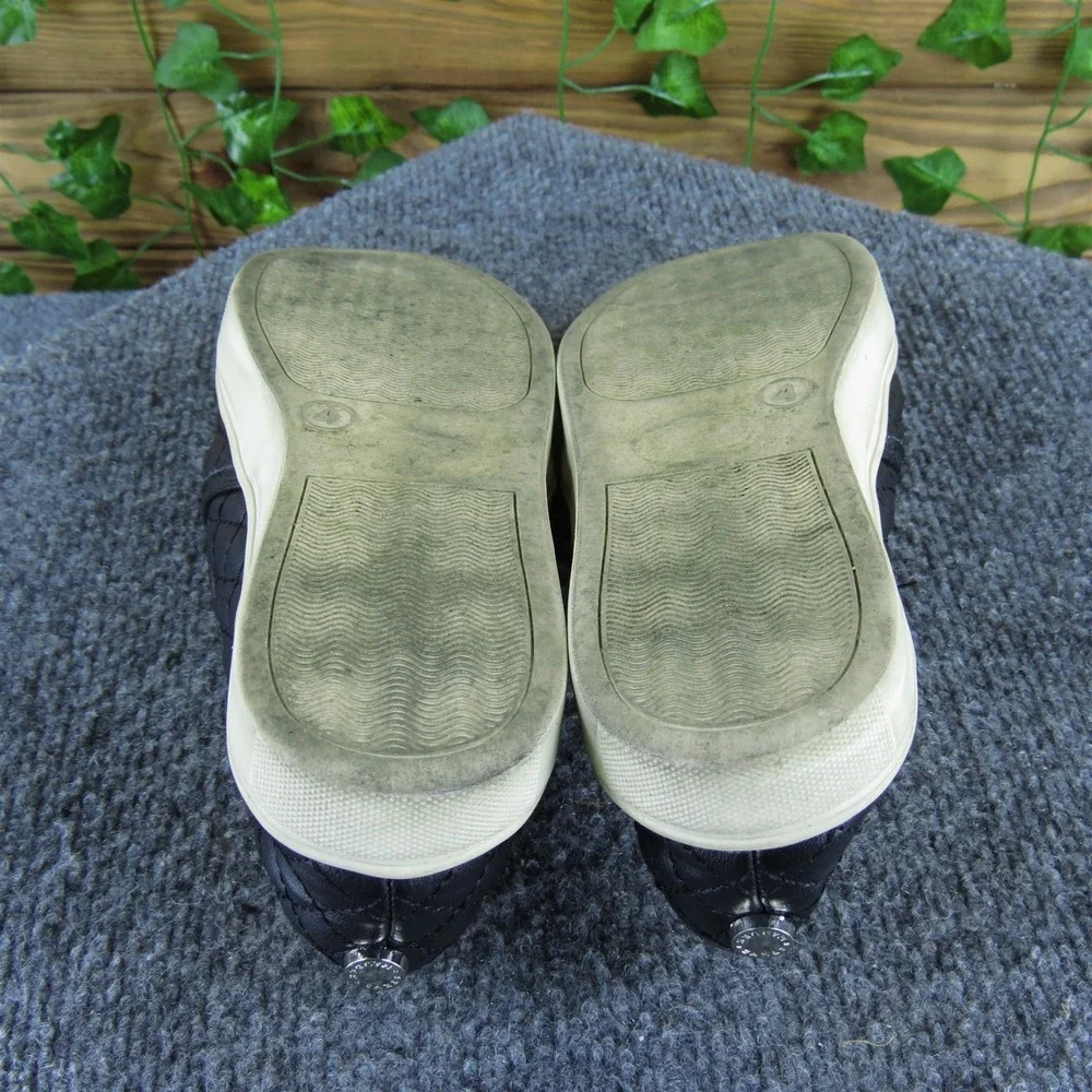 Steve‎ Madden Slip-On Girl Y 4 Medium Athletic Black Synthetic Slip On